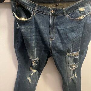 New Judy Blue distressed boyfriend jeans 22w plus